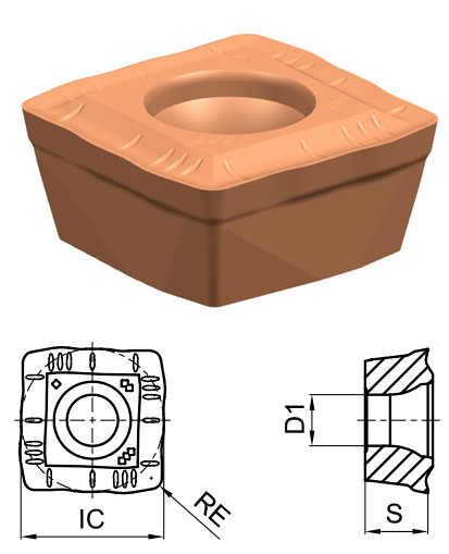 пластина для корпуса сверла QPMG150512-DM-GA4230 бренд GESAC