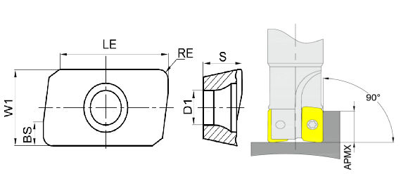 пластина фрезерная бренд TACTIC
