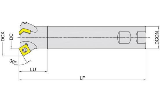 корпус фрезы Фрезерование фасок серия MCA130