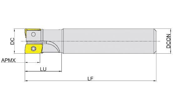 корпус фрезы Фрезерование уступов