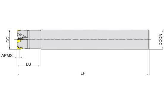 корпус фрезы Фрезерование уступов серия MEE190