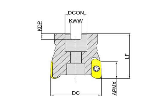 корпус фрезы Фрезерование уступов|Фрезерование уступов серия MEH190