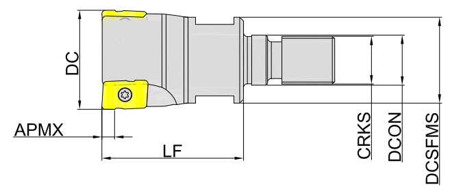 корпус фрезы Фрезерование уступов бренд GESAC