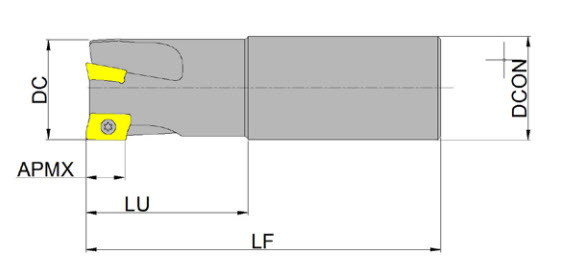 корпус фрезы Торцевое фрезерование бренд GESAC