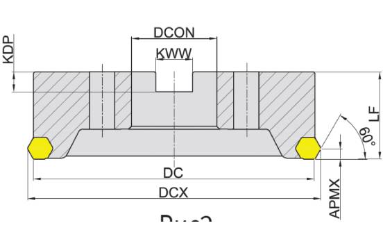 корпус фрезы Торцевое фрезерование серия MFB160