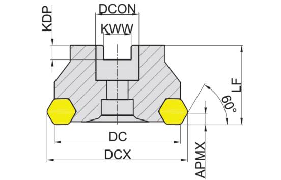 корпус фрезы Торцевое фрезерование серия MFB260