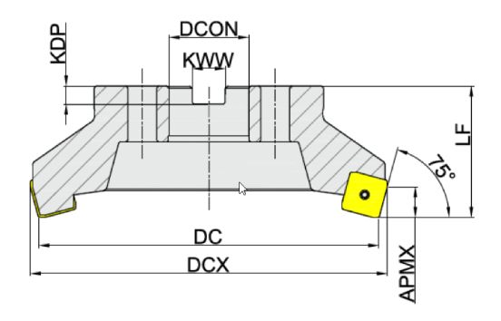 корпус фрезы Торцевое фрезерование серия MFB275
