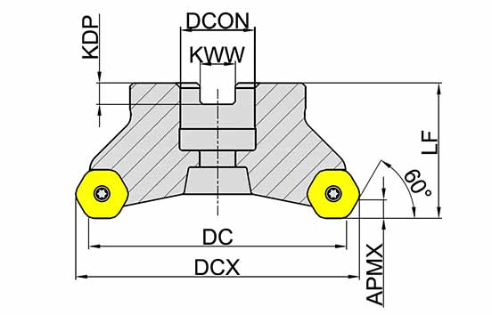 корпус фрезы Торцевое фрезерование серия MFC160