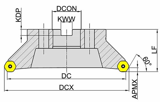 корпус фрезы Торцевое фрезерование серия MFC160