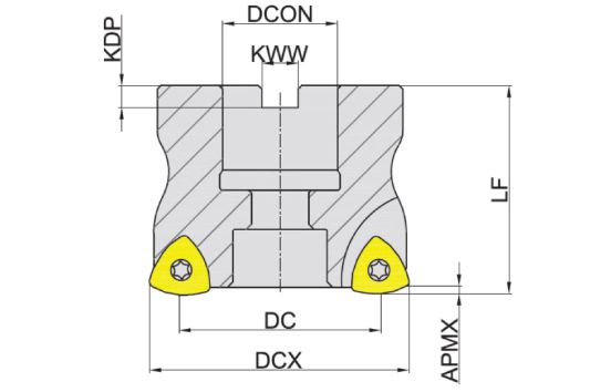 корпус фрезы High-Feed бренд GESAC