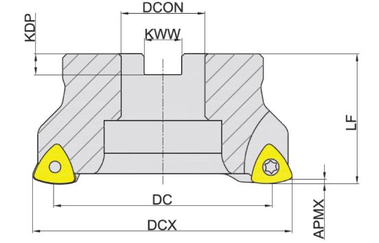 корпус фрезы Hi-Feed серия MKA110