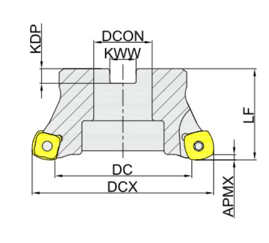 корпус фрезы Торцевое фрезерование|Hi-Feed серия MKB113