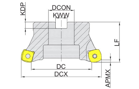 корпус фрезы Торцевое фрезерование|Hi-Feed серия MKM113