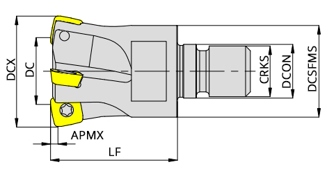 корпус фрезы High-Feed бренд GESAC