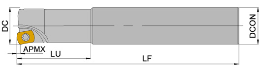 корпус фрезы Hi-Feed серия MKC190