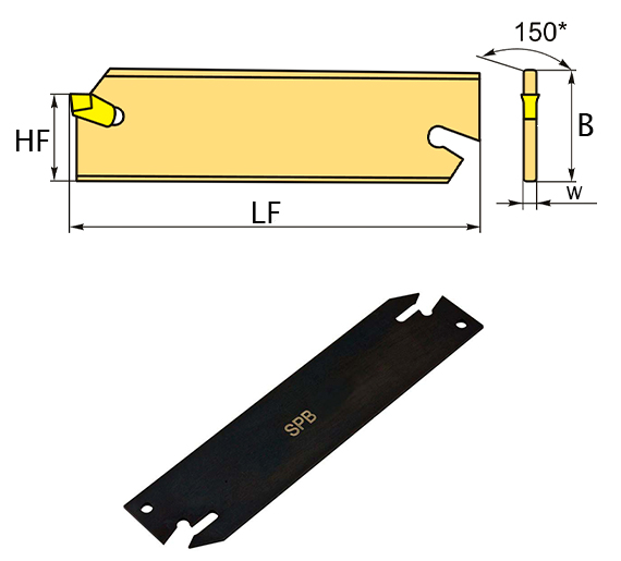 Отрезное лезвие SPB-S/SPB