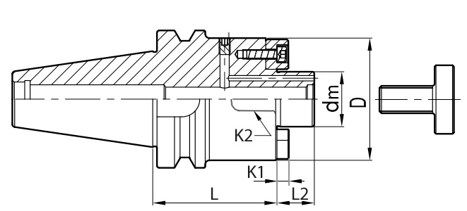 Оправка для насадных фрезерных корпусов