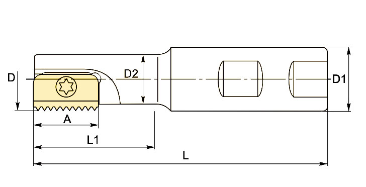 корпус фреза резьбонарезная