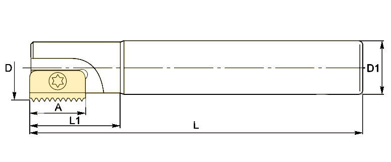 корпус фреза резьбонарезная
