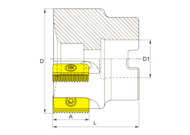 корпус фреза резьбонарезная 