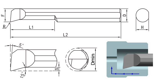 микрорезец твердосплавный cерия GMT-AR