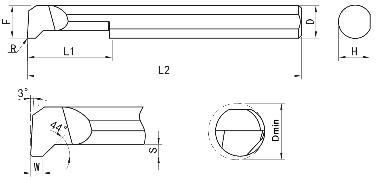 резец твердосплавгный