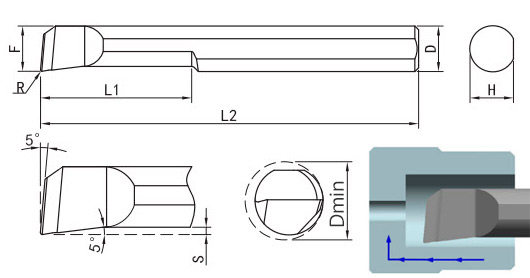 микрорезец твердосплавный cерия MTR