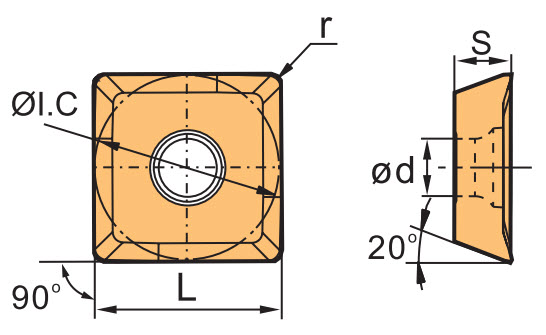 фрезерная пластина SE*T бренд ZCC-CT