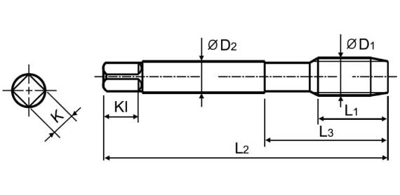 метчик серия  TB(C,D)804 бренд YG-1