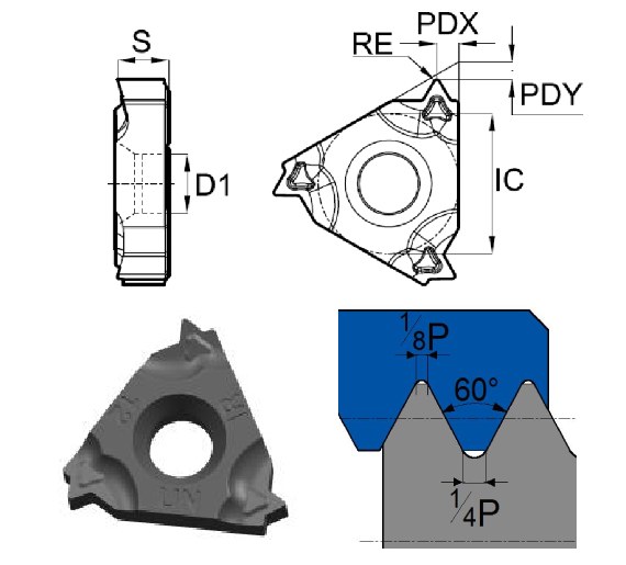 пластина резьбонарезная 11IR20UN-TC-GM3325 GESAC