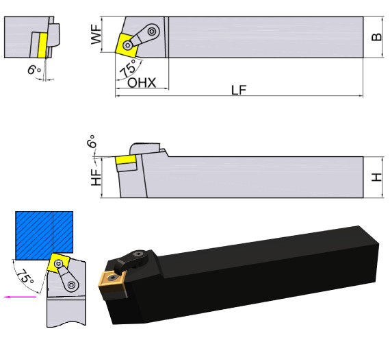 токарная державка MSBNR/L