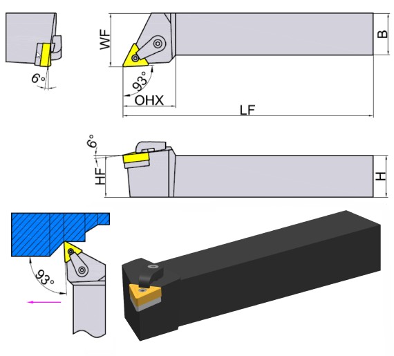 токарная державка MTJNR/L