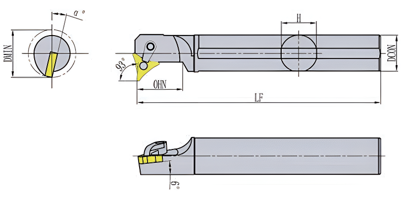 токарная державка расточная