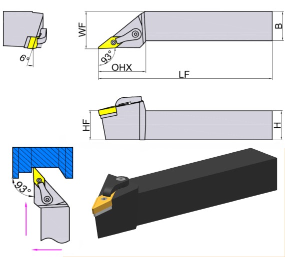 токарная державка MVJNR/L