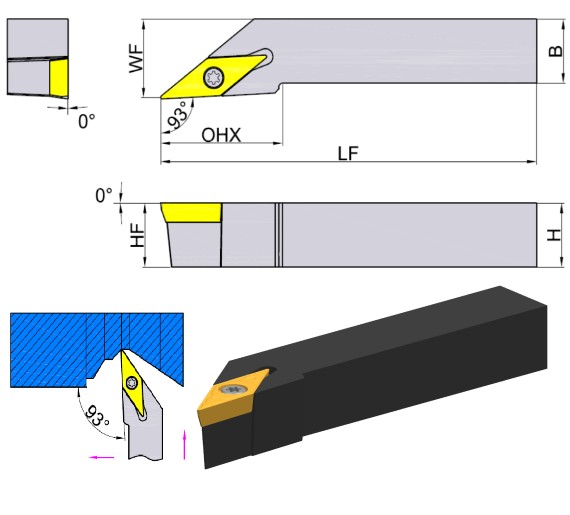 токарная державка SVJCR/L